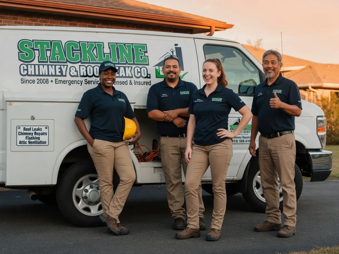 Chimney flashing repair company in Arcadia, OK